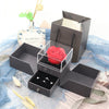 Valentinstag Geschenk Blume Seife Rose Schmuck Box Set Mädchen Frauen Ohrringe Halskette Lippenstift Make-Up Lagerung