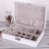 PU Leather Double-layer Jewelry Box Jewelry Storage Bag
