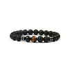 Perlen Armband Schwarz/Braun für Männer, Herren, Jungs