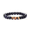 Perlen Armband Schwarz/Braun für Männer, Herren, Jungs