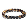 Perlen Armband Schwarz/Braun für Männer, Herren, Jungs