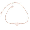 Zierliches Herz Armband in Rose Gold