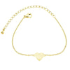 Zierliches Herz Armband in Gold