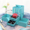 Valentinstag Geschenk Blume Seife Rose Schmuck Box Set Mädchen Frauen Ohrringe Halskette Lippenstift Make-Up Lagerung