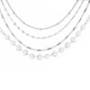 4er Armband Set Zierlich Silber