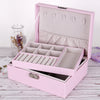 PU Leather Double-layer Jewelry Box Jewelry Storage Bag