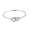 Ovales Herzförmiges Armband Silber S925