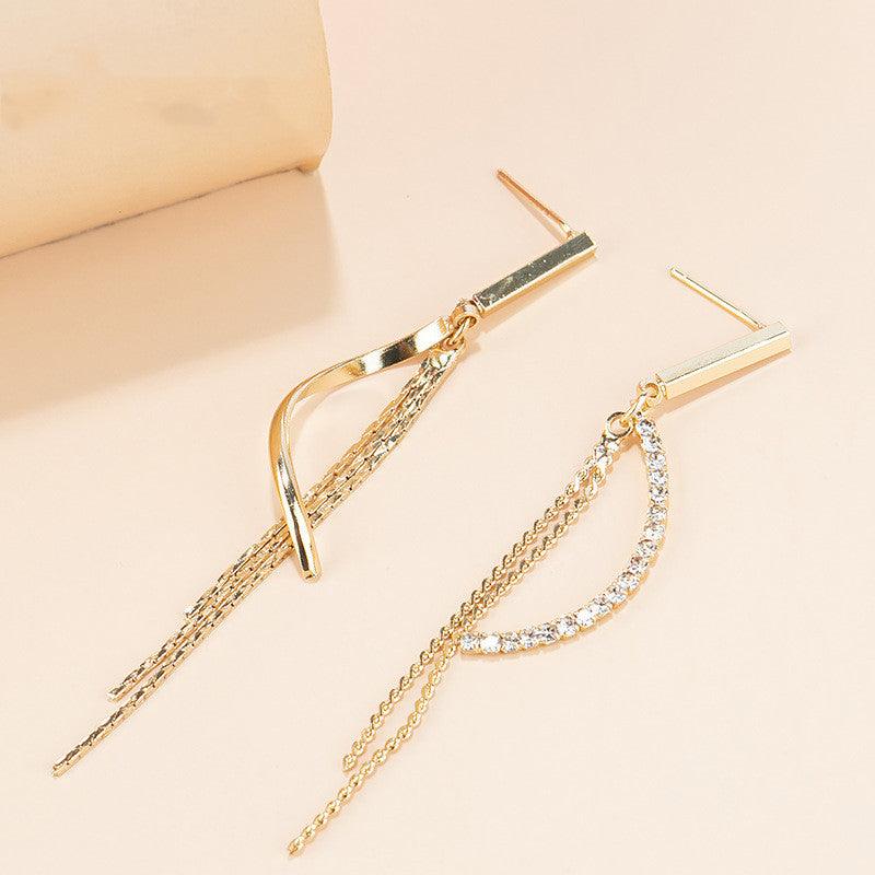 Vintage Quasten-Ohrringe in Gold
