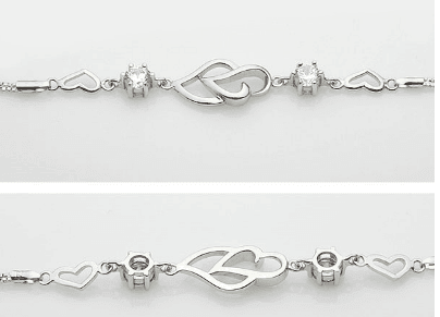 Herzens Armband Weiss - BuyPump