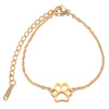 Zierliches Pfoten Armband Gold