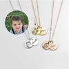 Personalisierte Kette mit Bild und Gravur - Doppelter Anhänger zum Selbstgestalten - BuyPump